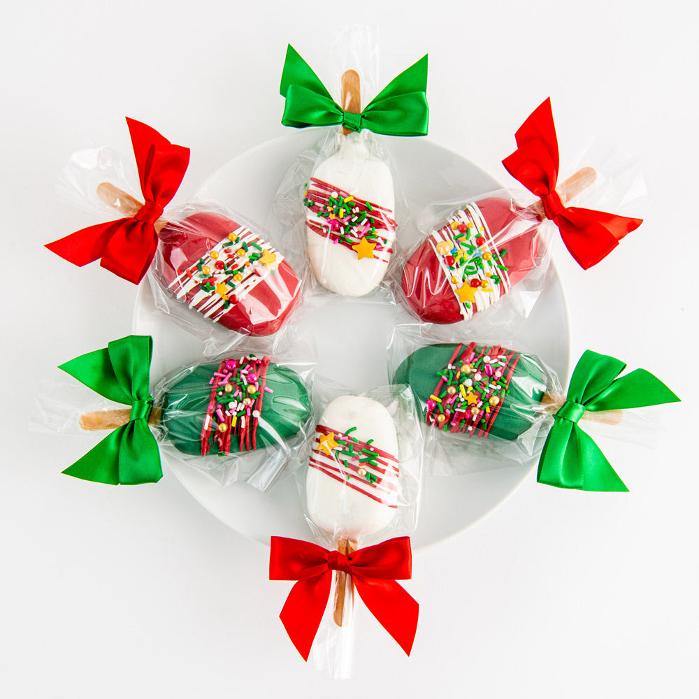 Christmas Sprinkle Cakesicles - Sweet E's Bake Shop - Sweet E's Bake Shop