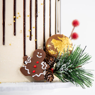 Merry Christmas Drip Cake - Sweet E's Bake Shop - The Cake Shop