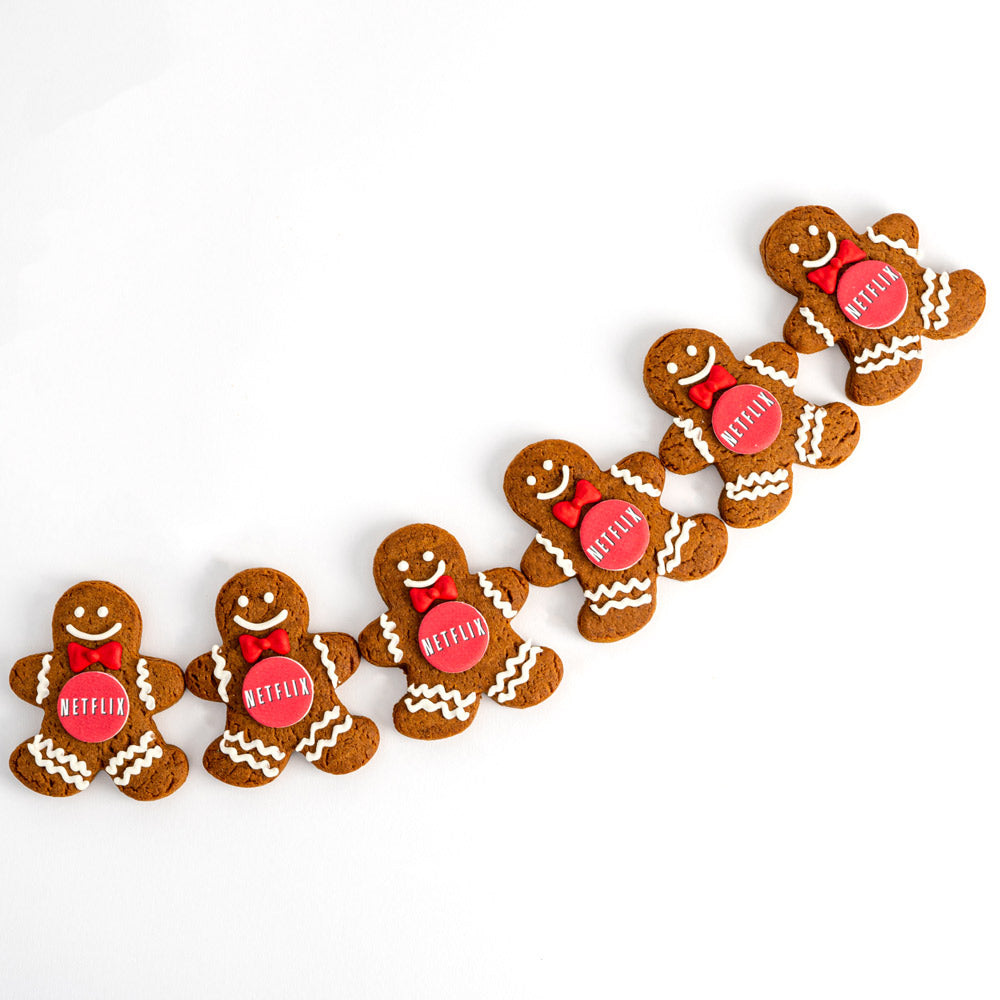 Gingerbread Logo Cookie Favors | Upload Your Artwork - Sweet E's Bake Shop - The Cookie Shop