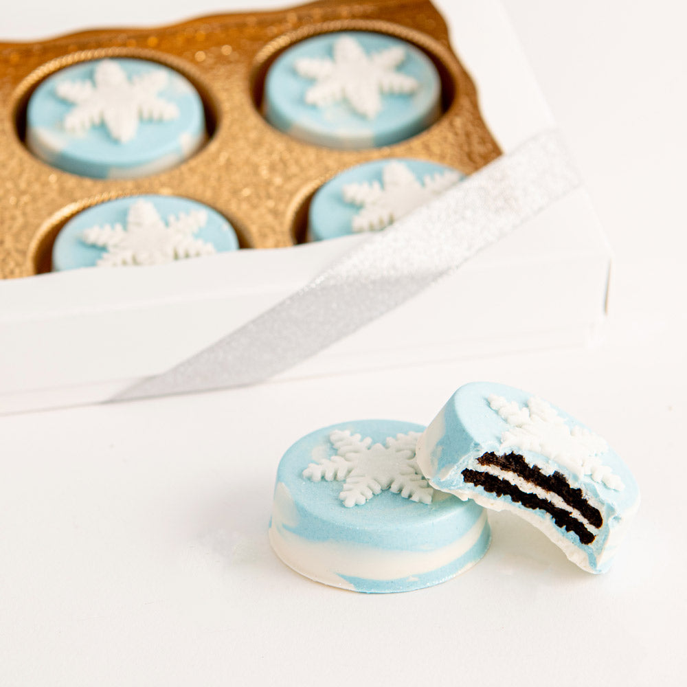 Winter Snowflake Oreo Gift Box | 6 Pack - Sweet E's Bake Shop - Sweet E's Bake Shop
