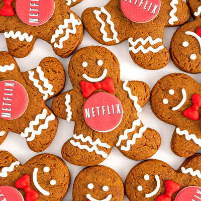 Gingerbread Logo Cookie Gift Box | 12 Pack | Upload Your Artwork - Sweet E's Bake Shop - Sweet E's Bake Shop