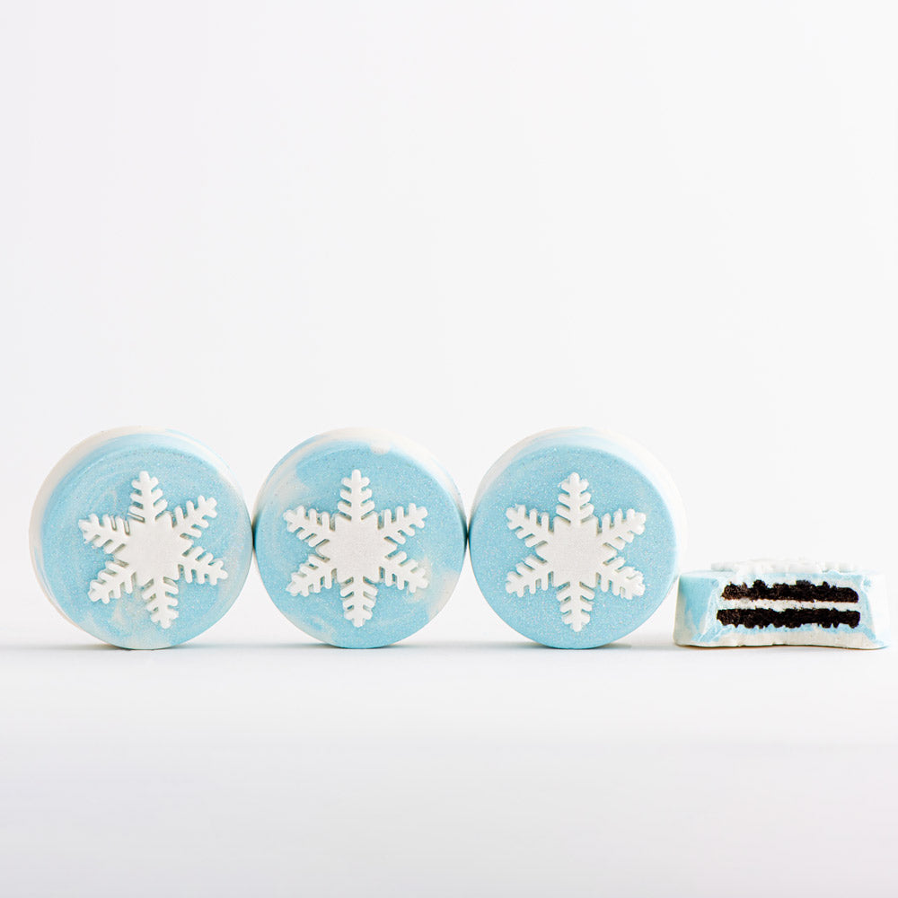 Winter Snowflake Oreo Gift Box | 4 Pack - Sweet E's Bake Shop - Sweet E's Bake Shop