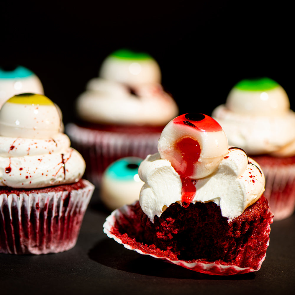 Bloody Eyeball Horror Cupcakes - Sweet E's Bake Shop - The Cupcake Shop