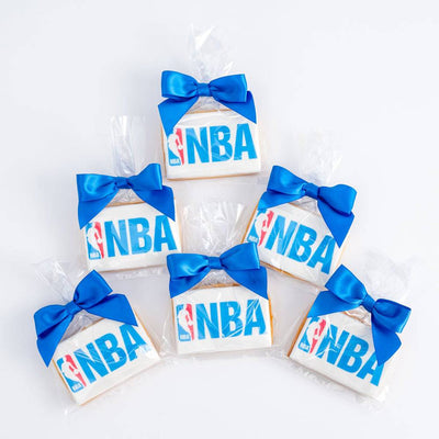 Rectangle Logo Cookies With Ribbon - Bulk  | Upload Your Artwork (Customizer) - Sweet E's Bake Shop - Sweet E's Bake Shop