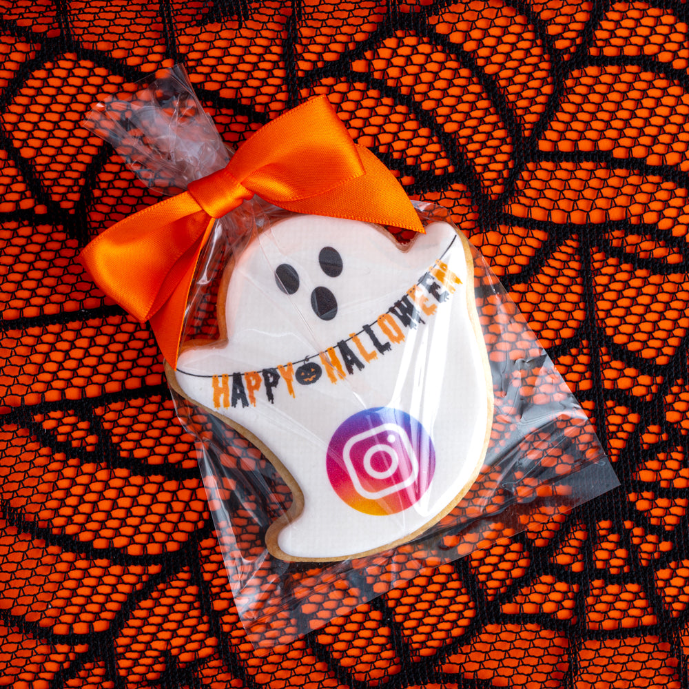 Logo Ghost Cookies | Upload Your Artwork - Sweet E's Bake Shop - The Cookie Shop