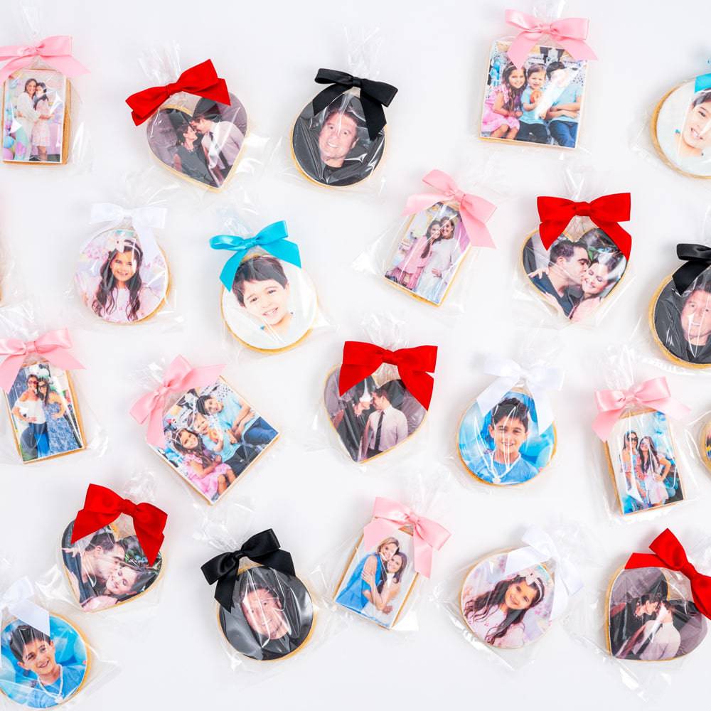 Photo Cookies - Bulk With Ribbon | Upload Your Artwork - Sweet E's Bake Shop