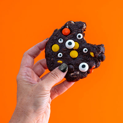 Spooky Eyed Double Chocolate Peanut Butter Cookies - Sweet E's Bake Shop - Sweet E's Bake Shop