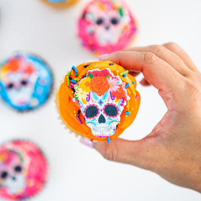Day of the Dead Skull Cupcakes - Sweet E's Bake Shop - The Cupcake Shop