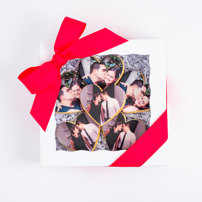 Heart PHOTO Cookies | Gift Box | Upload Your Artwork - Sweet E's Bake Shop - Sweet E's Bake Shop