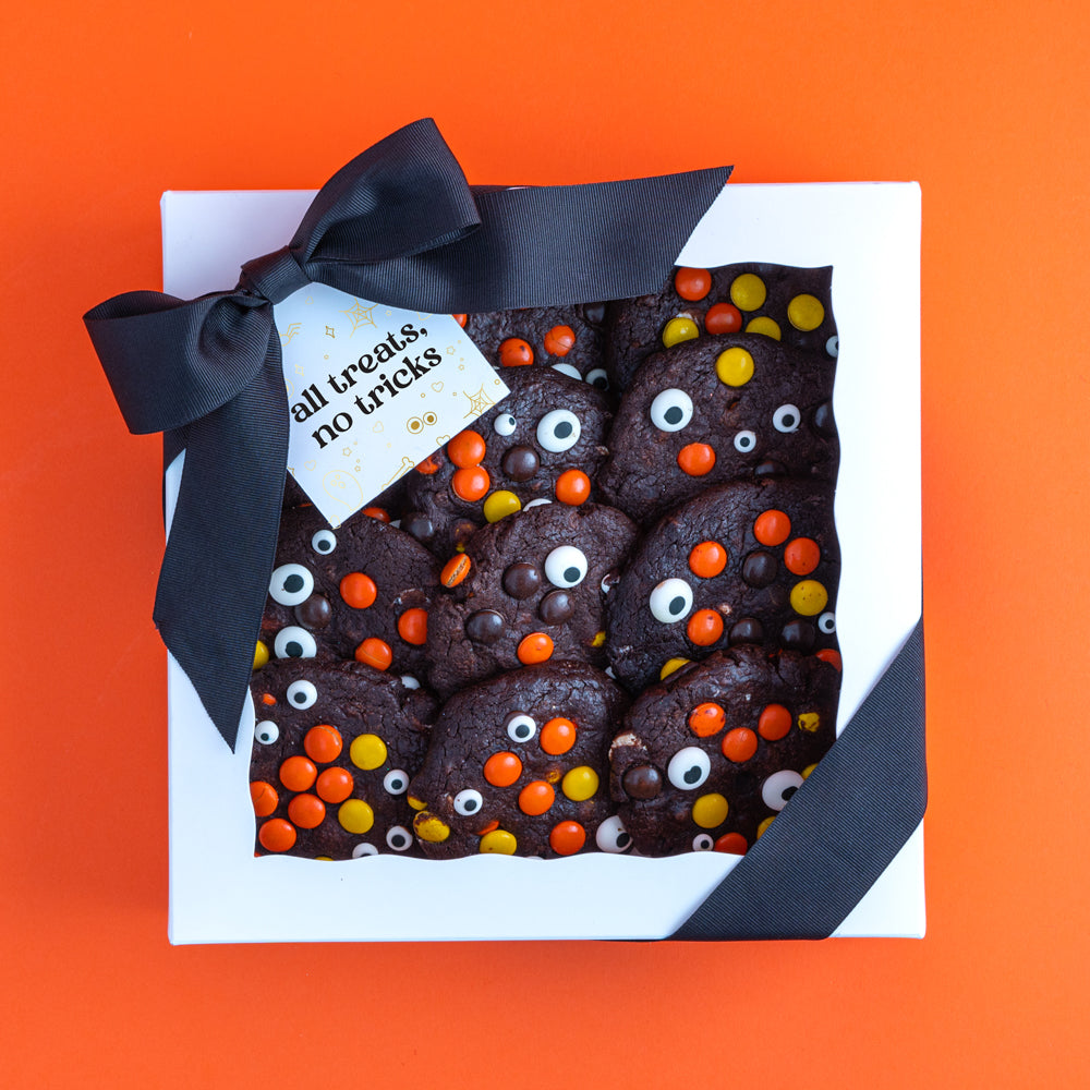 Spooky Eyed Double Chocolate Peanut Butter Cookies - Sweet E's Bake Shop - Sweet E's Bake Shop