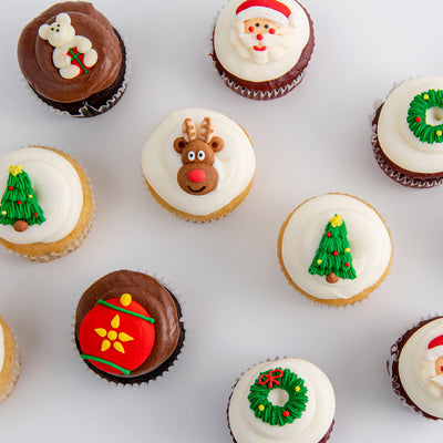 Christmas Character Cupcakes - Sweet E's Bake Shop - The Cupcake Shop