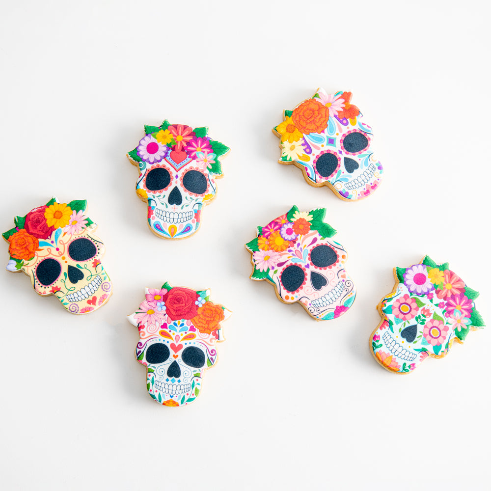 Day of the Dead Skull Cookies - Sweet E's Bake Shop - Sweet E's Bake Shop