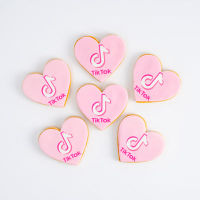 Heart LOGO Cookies | Bulk | Upload Your Artwork (Customizer) - Sweet E's Bake Shop - Sweet E's Bake Shop