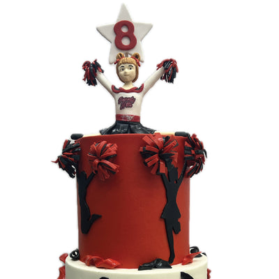 Cheerleader Cake - Sweet E's Bake Shop - The Cake Shop