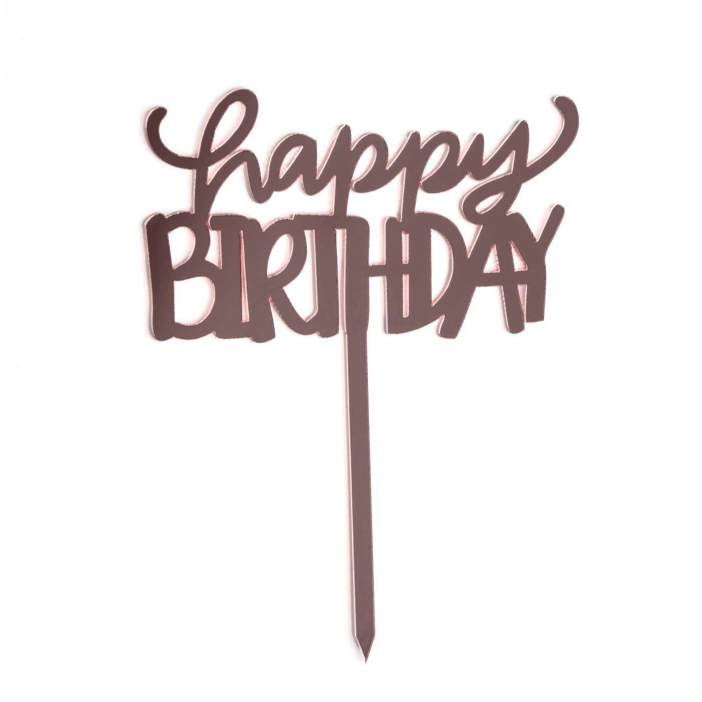 Happy Birthday Cake Topper | Pink