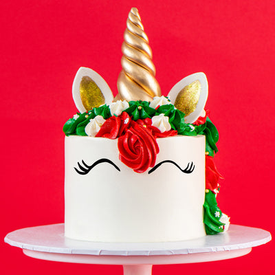DIY Christmas Unicorn Cake Kit - Sweet E's Bake Shop - Sweet E's Bake Shop