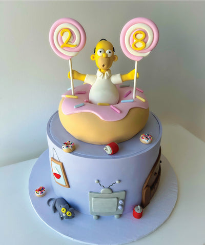 Homer Simpson Birthday Cake - Sweet E's Bake Shop - The Cake Shop