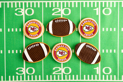 Kansas City Chiefs Football Cookies - Sweet E's Bake Shop - The Cake Shop