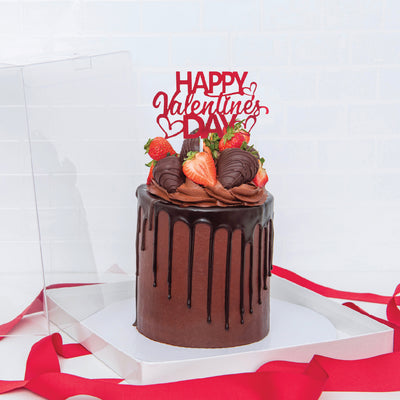 VEGAN or GLUTEN FREE Chocolate Dipped Strawberry Cake - Sweet E's Bake Shop - The Cake Shop