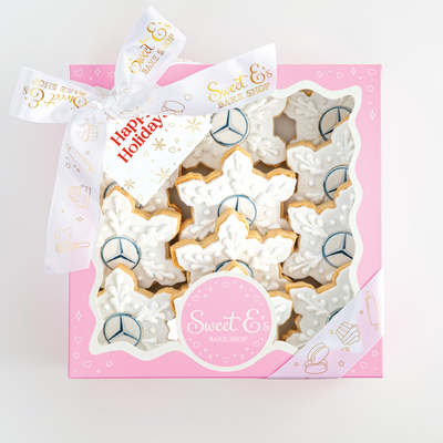 Snowflake Logo Cookie Gift Box | 12 Pack - Sweet E's Bake Shop - Sweet E's Bake Shop