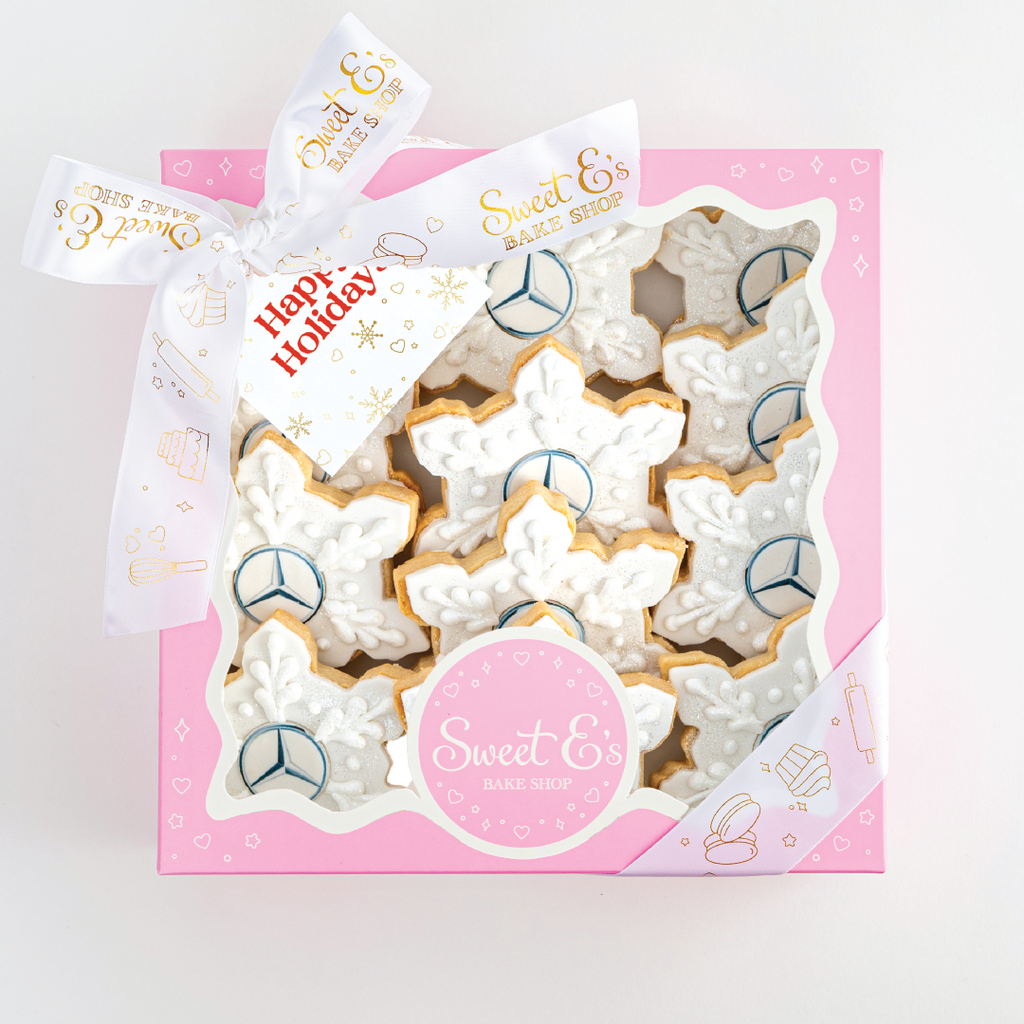 Snowflake Cookie Logo Gift Box Delivery Nationwide