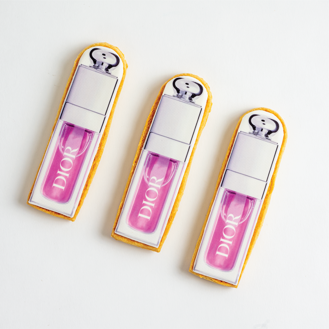 Custom Shape Cookie – Dior Beauty Lip Gloss Inspired