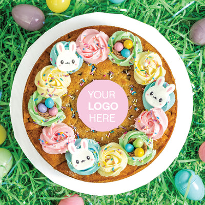Easter LOGO Cookie Cake | Upload Your Artwork - Sweet E's Bake Shop - The Cake Shop