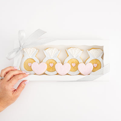 Wedding Engagement Ring Cookies - Sweet E's Bake Shop - Sweet E's Bake Shop