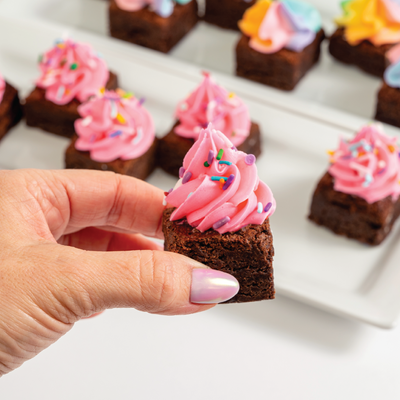 Fudge Brownie Bite | Custom Color - Sweet E's Bake Shop - The Cupcake Shop