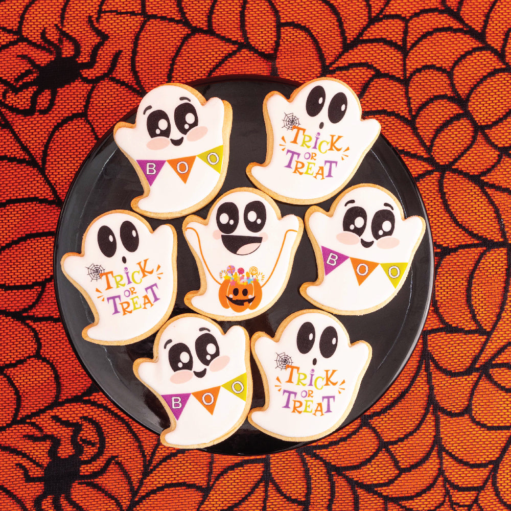 Ghost BOO! Cookies - Custom Halloween Cookies Delivery