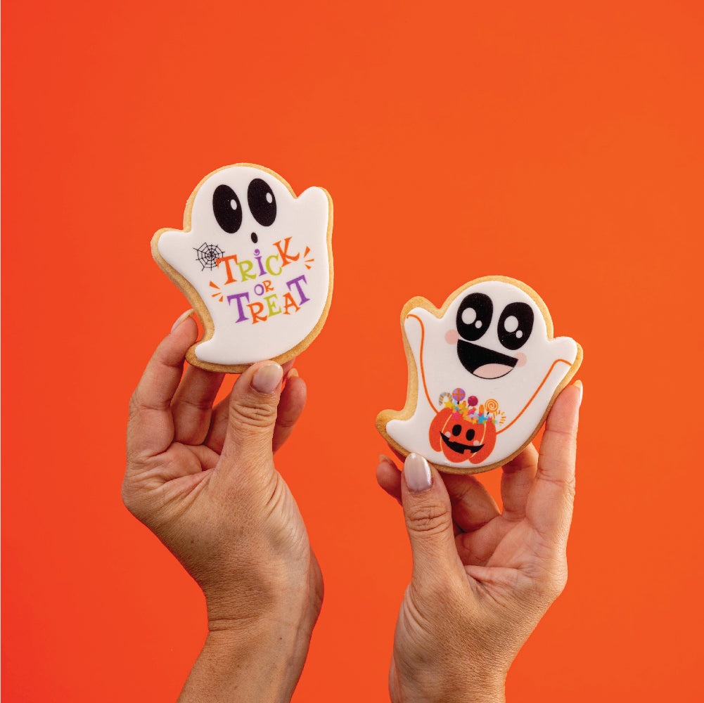 Ghost BOO! Cookies - Custom Halloween Cookies Delivery