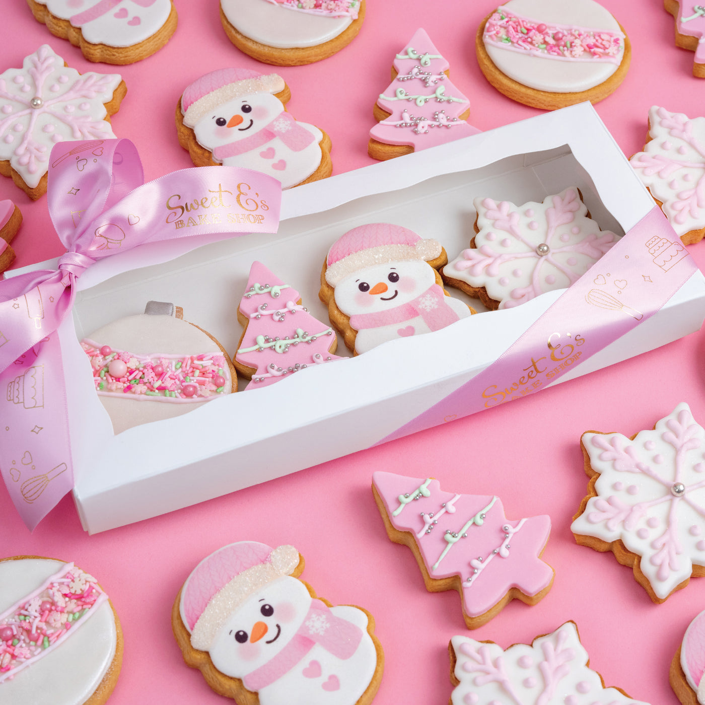 Sweet E's Glam Holiday Cookie Gift Box