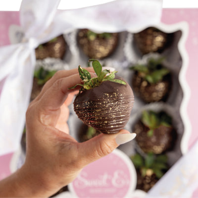 Chocolate Dipped Golden Strawberries