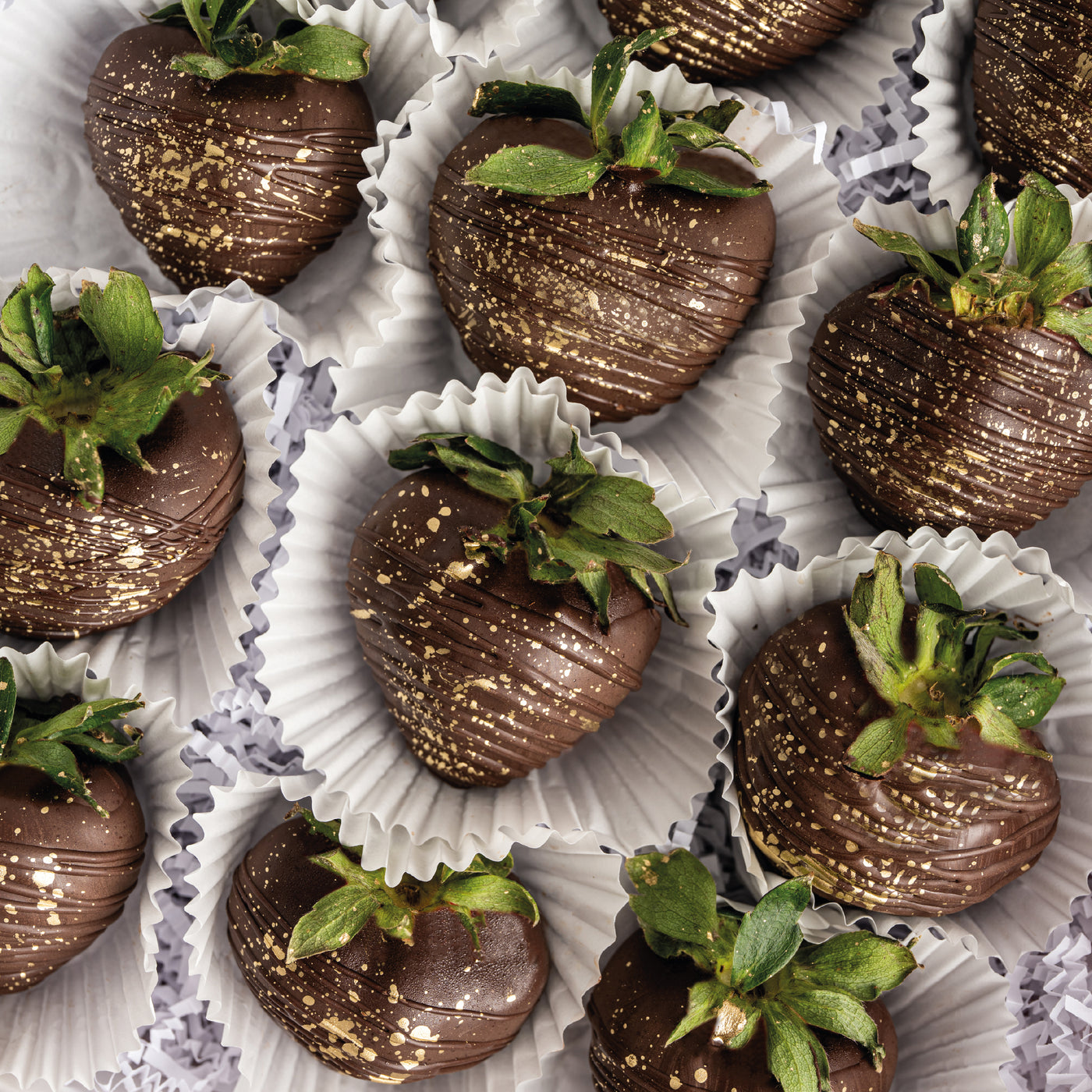 Chocolate Dipped Golden Strawberries