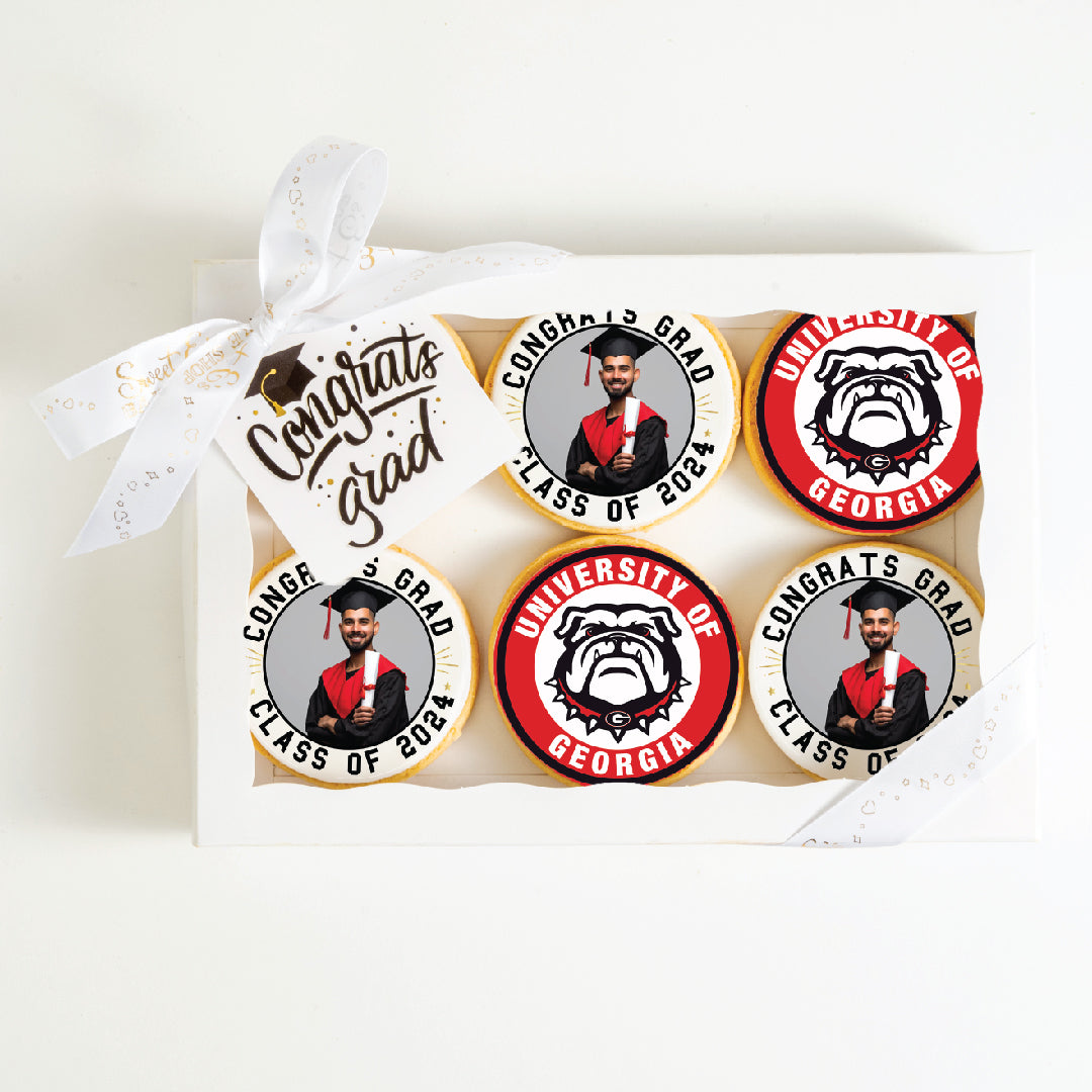 Custom Grad Cookies | University Of Georgia | Upload your photo - Sweet E's Bake Shop - The Cookie Shop