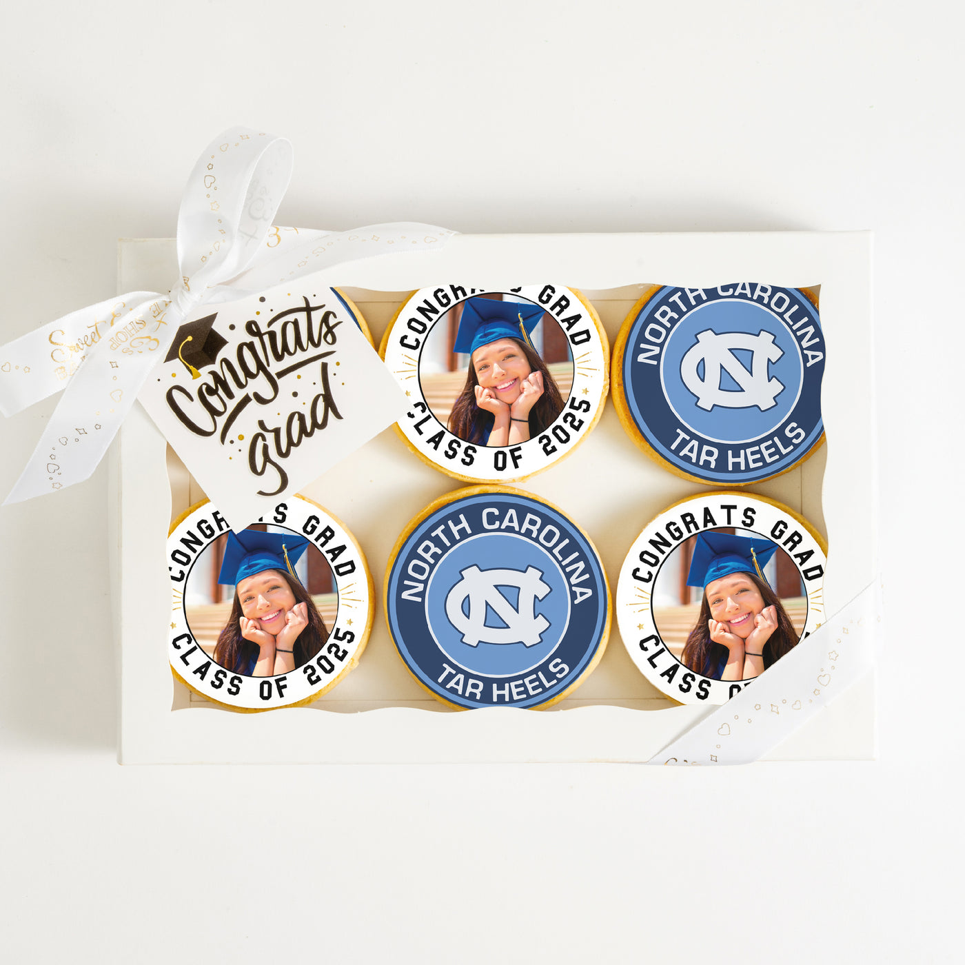 Custom Grad Cookies | University Of North Carolina | Upload your photo