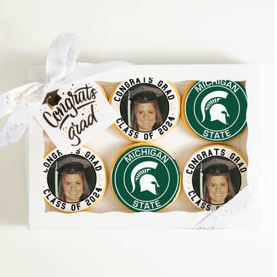 Custom Grad Cookies | University Of Michigan | Upload your photo - Sweet E's Bake Shop - The Cookie Shop
