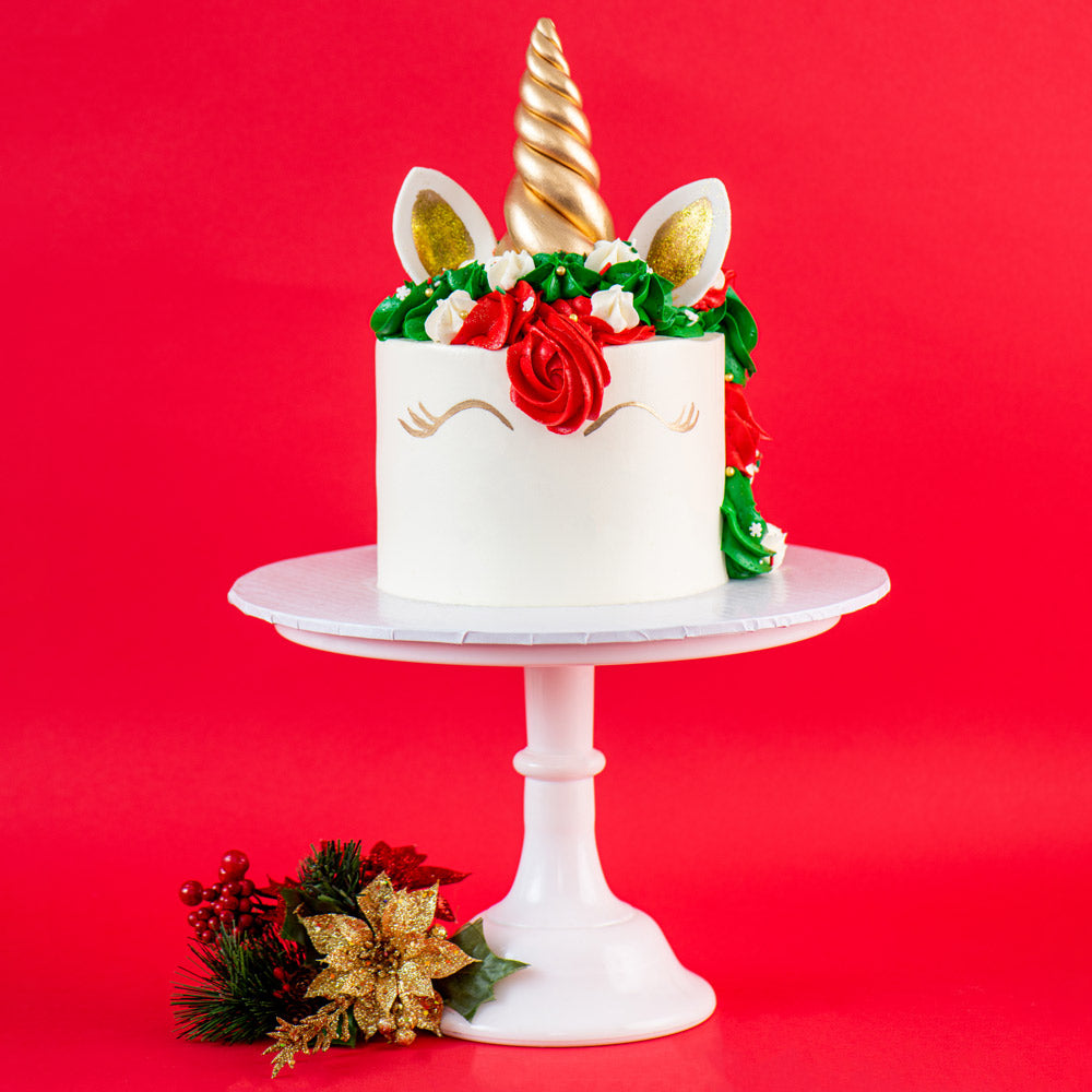 Christmas Unicorn Cake - Sweet E's Bake Shop - Sweet E's Bake Shop