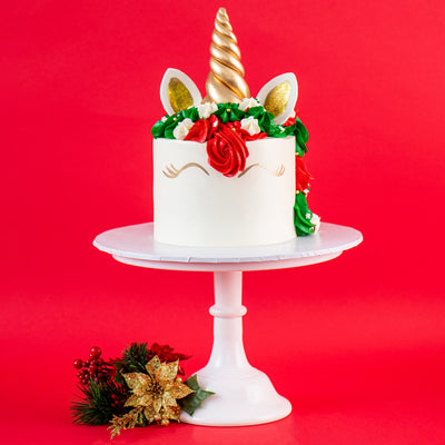 Christmas Unicorn Cake - Sweet E's Bake Shop - Sweet E's Bake Shop