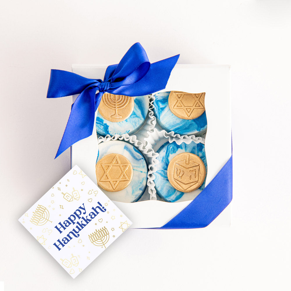 Hanukkah Chocolate Oreo Gift Box | 4 Pack - Sweet E's Bake Shop - Sweet E's Bake Shop