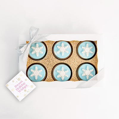 Winter Snowflake Oreo Gift Box | 6 Pack - Sweet E's Bake Shop - Sweet E's Bake Shop