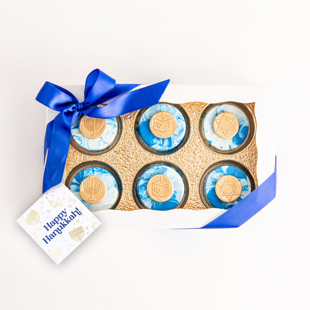 Hanukkah Chocolate Oreo Gift Box | 6 Pack - Sweet E's Bake Shop - Sweet E's Bake Shop