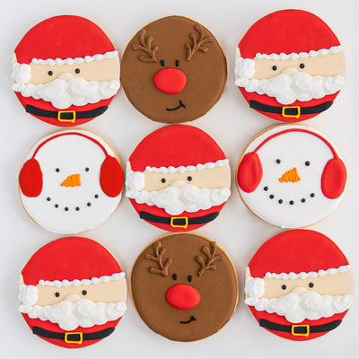 Christmas Character Cookies - Sweet E's Bake Shop - Sweet E's Bake Shop