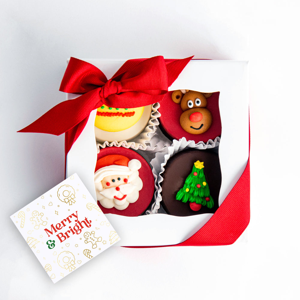 Christmas Oreo Gift Box | 4 Pack - Sweet E's Bake Shop - Sweet E's Bake Shop