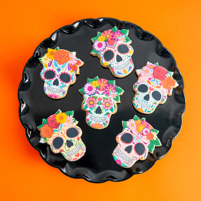 Day of the Dead Skull Cookies - Sweet E's Bake Shop - Sweet E's Bake Shop