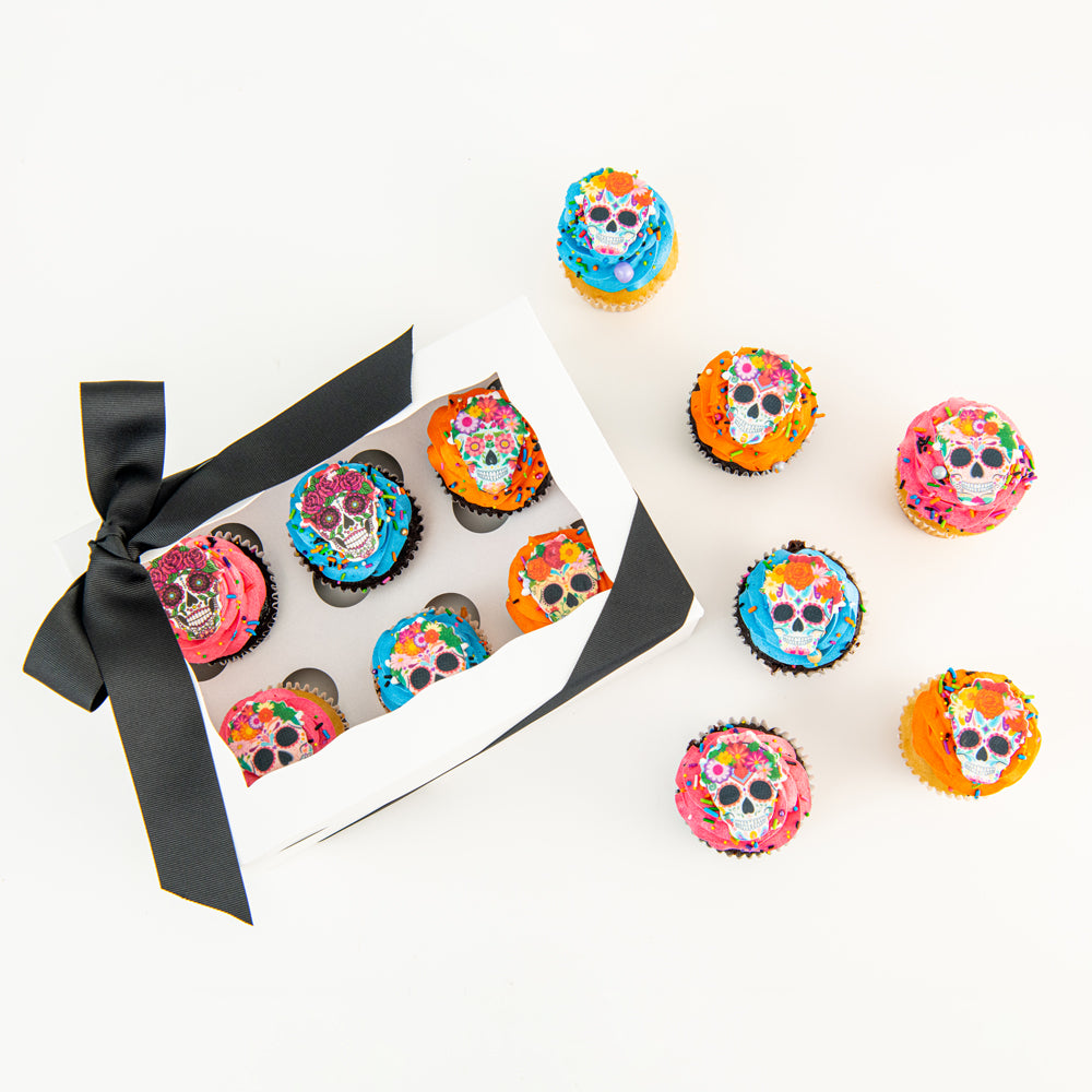 Day of the Dead Skull Cupcakes - Sweet E's Bake Shop - The Cupcake Shop