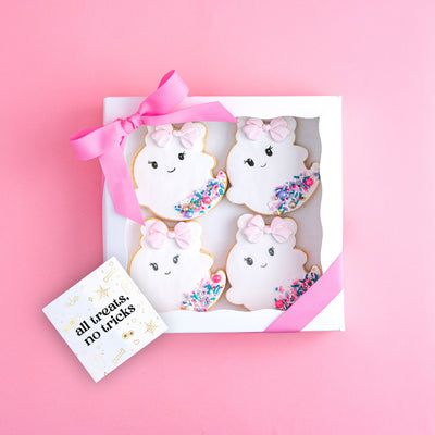 Glam Ghost Cookie Gift Box | Custom Order - Sweet E's Bake Shop - Sweet E's Bake Shop