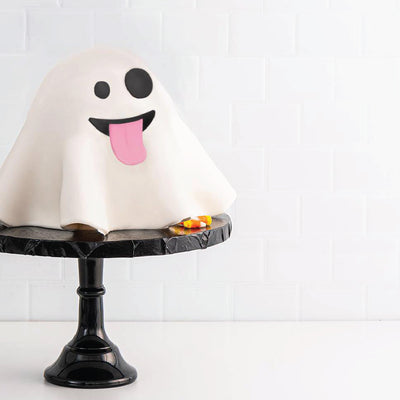 Emoji Ghost Cake | Custom Order - Sweet E's Bake Shop - Sweet E's Bake Shop