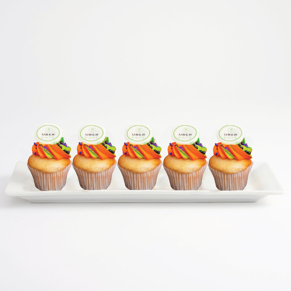 Halloween Mini Logo Cupcakes