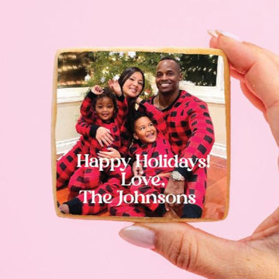 Holiday Family Photo Cookies